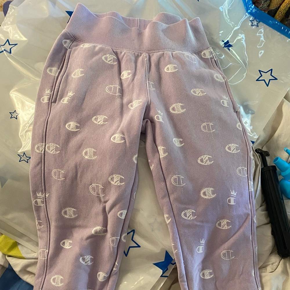 Lilac champion high waisted sweatpants